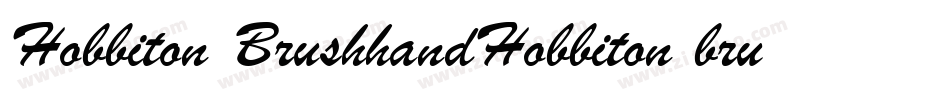 Hobbiton BrushhandHobbiton brush字体转换